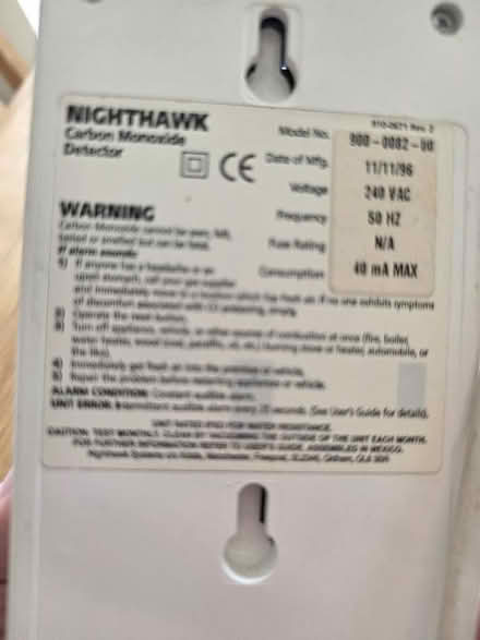 Photo of free Carbon Monoxide monitor (Weybridge KT13) #2