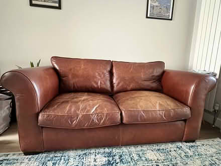 Photo of free Laura Ashley Leather Sofa (Harrogate HG2) #1