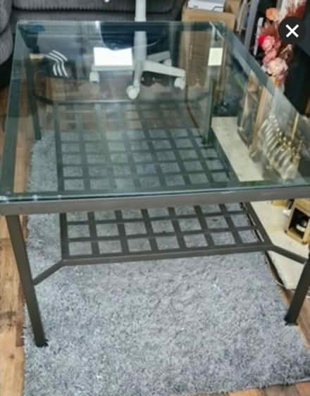Photo of free Black glass top coffee table (Thornton Heath CR7) #3