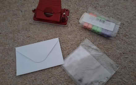 Photo of free Hole punch, pen grips, envelope etc (South Acton) #2