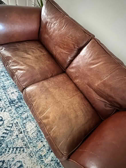 Photo of free Laura Ashley Leather Sofa (Harrogate HG2) #4