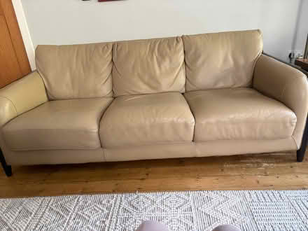 Photo of free Leather sofa (Greasby CH49) #1