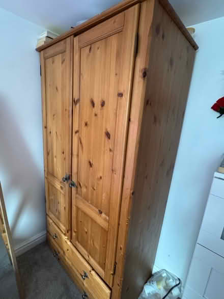 Photo of free A wooden wardrobe, Dining table, 2 chairs, Cupboard, Sofa (Stamford Bridge YO41) #3
