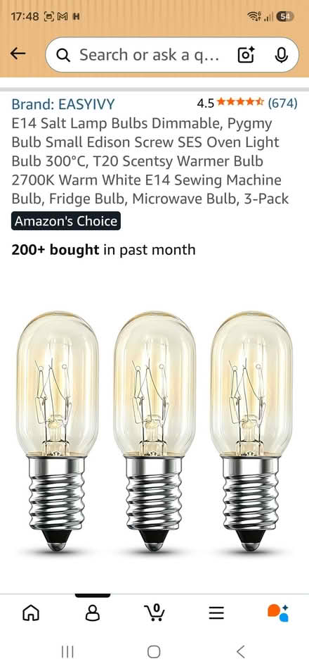 Photo of free E14 15w T20 bulbs (Bowbridge GL5) #1