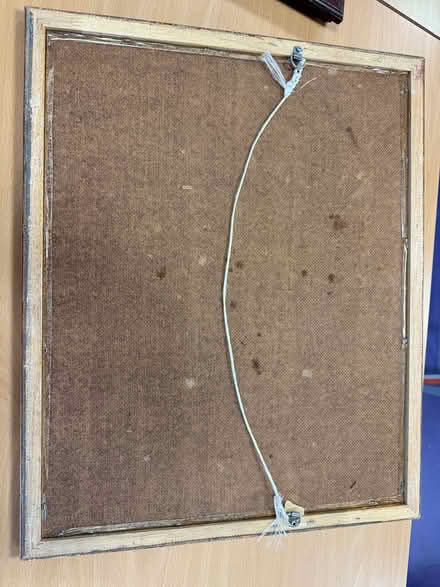 Photo of free Large wood gilt frame with print (Baffins PO3) #2