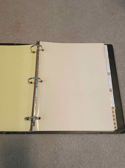 Photo of free Binder w. various sets of dividers (Milton - Thompson and Derry) #3