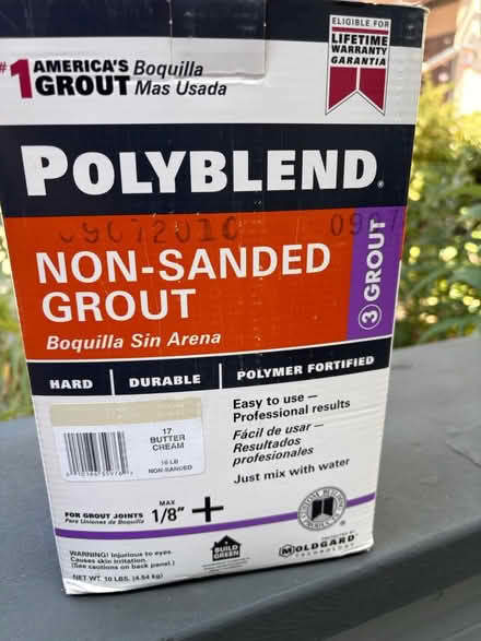 Photo of free Non-Sanded Grout 10 (Above Remington Dog Park) #1