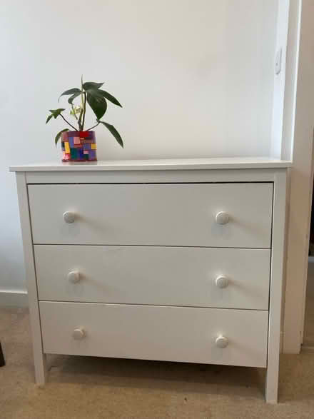 Photo of free Lovely white chest of drawers (SW8 3) #2