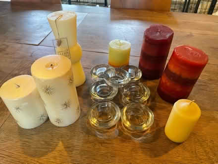 Photo of free Mixed candles and tea light holders (Fareham PO14) #1