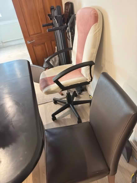 Photo of free A wooden wardrobe, Dining table, 2 chairs, Cupboard, Sofa (Stamford Bridge YO41) #2