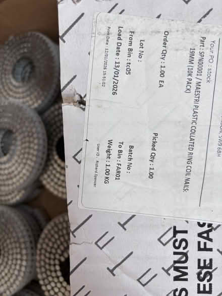 Photo of free Nails for nail gun (Tollington N4) #2
