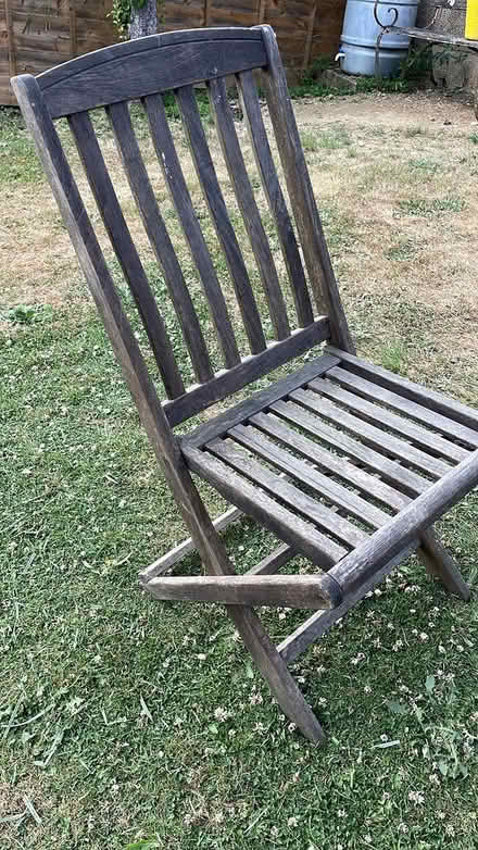 Photo of free 2 folding wooden chairs (Tonbridge (north)) #1