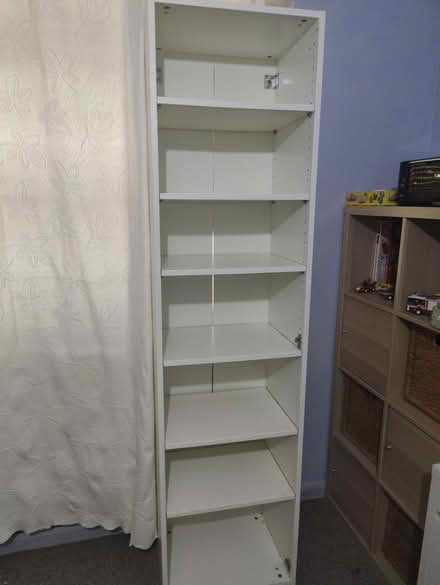 Photo of free White Ikea Book shelving (Woodcote SM6) #3