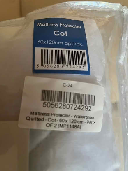 Photo of free Cot quilted covers and mattress protectors (2 of each) (Bridgewood Gate ME5) #2
