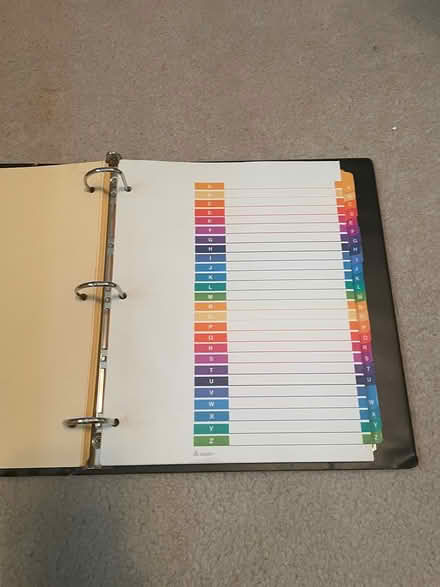 Photo of free Binder w. various sets of dividers (Milton - Thompson and Derry) #2