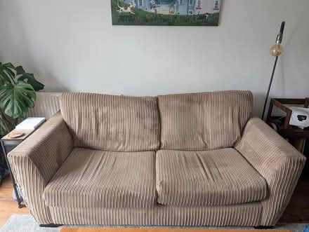 Photo of free Light brown 3 seater sofa (Nn71ed) #1