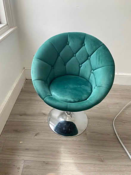 Photo of free Emerald green swivel chair (SE153BS) #1