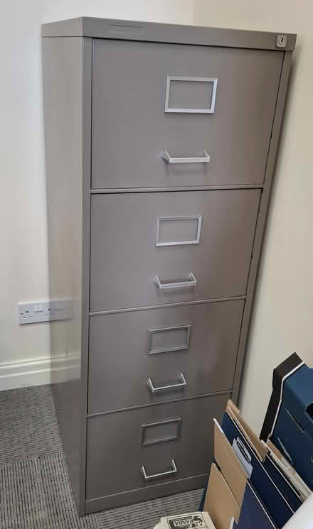 Photo of free 4 Drawer Grey Filing Cabinet (Newark) #1