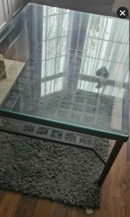Photo of free Black glass top coffee table (Thornton Heath CR7) #2