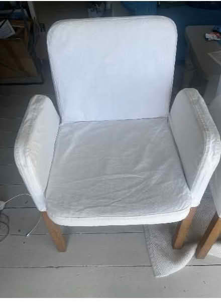 Photo of free 2 dining chairs, removable covers (Hythe CT21) #1