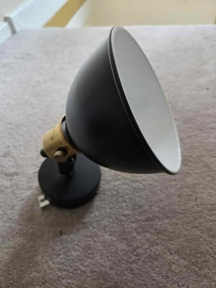 Photo of free Black and brass spotlight wall lamp (West Bridgford NG2) #1