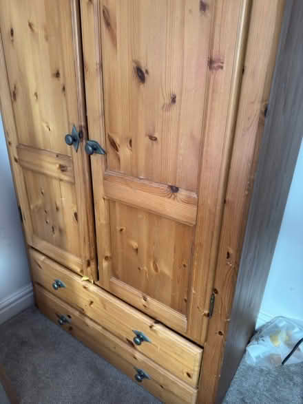 Photo of free A wooden wardrobe, Dining table, 2 chairs, Cupboard, Sofa (Stamford Bridge YO41) #4