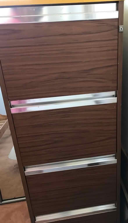Photo of free 4-drawer wooden filing cabinet (folkestone CT20) #1