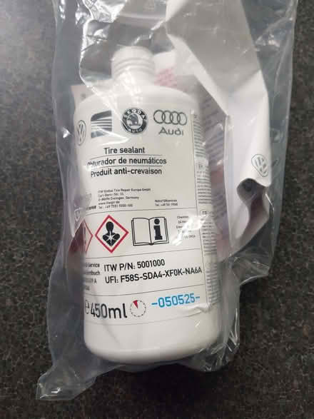 Photo of free Car tyre puncture sealant (Brocton ST17) #1