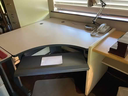 Photo of free computer table components (Redwood City near ECR) #1