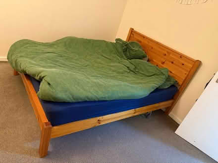 Photo of free Wooden double bed frame (Kings Heath B14) #1