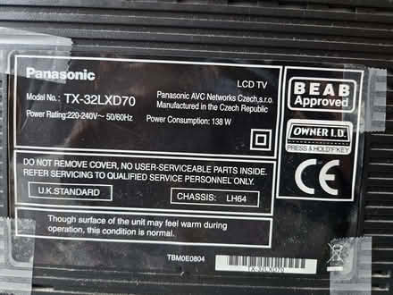 Photo of free 32" Tv (Combe Down BA2) #3