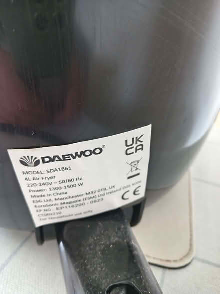 Photo of free Air fryer daewoo (Bengeo SG14) #2