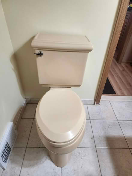 Photo of free Peach colored toilet & Sink (Reford township) #3