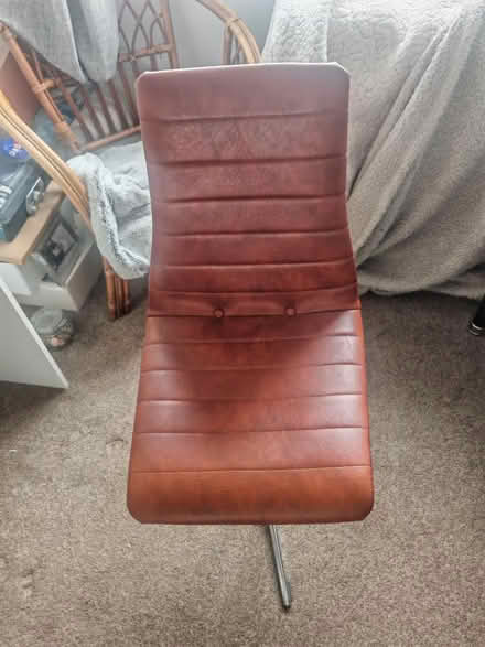 Photo of free Leather desk chair (Bh6 3qr) #1