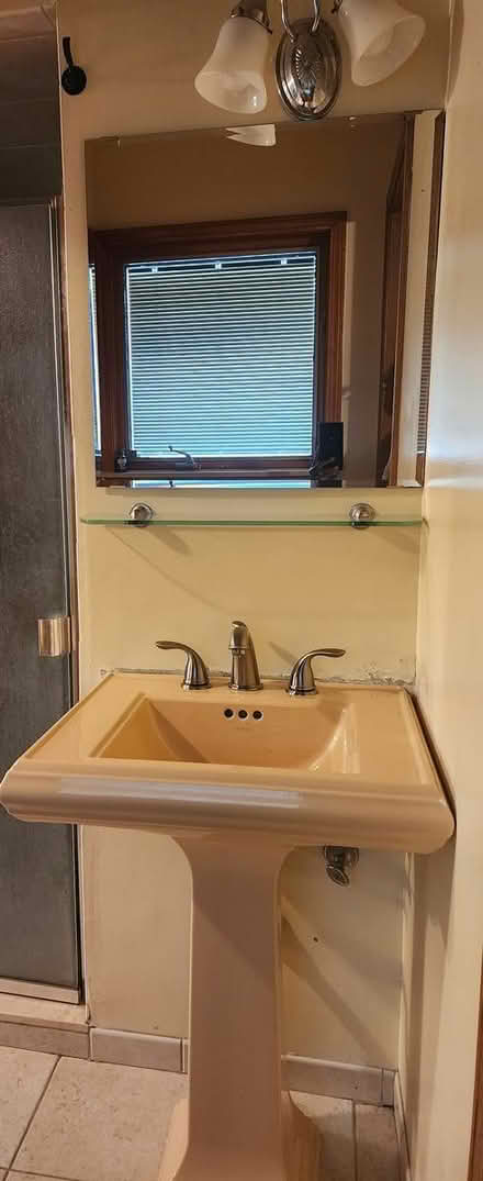 Photo of free Peach colored toilet & Sink (Reford township) #4