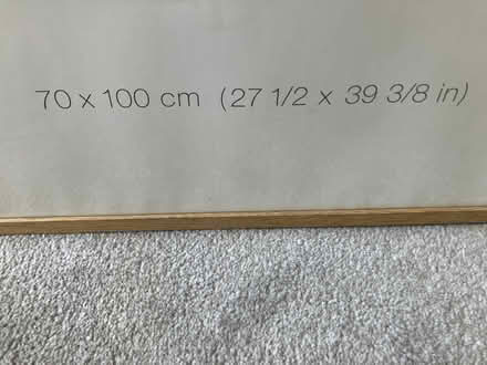 Photo of free 70 x 100 cm Oak Frame. Pristine. (South Kensington SW7) #3
