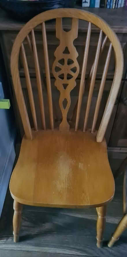 Photo of free Two pine chairs (Ysceifiog CH7) #2