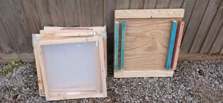 Photo of free 7 x screenprinting screens + jig (BS7) #1