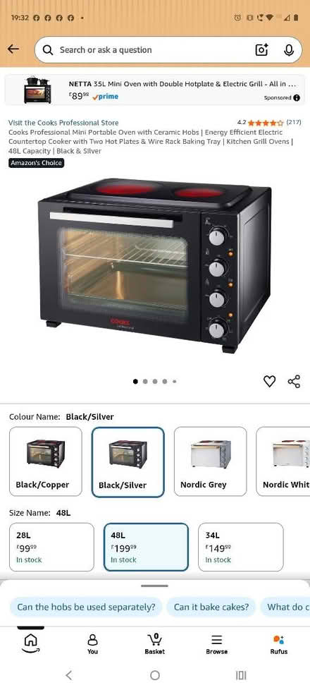 Photo of free Worktop hob oven - needs repairs (Gorse Hill M32) #2