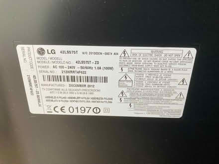 Photo of free LG 42in smart TV 42 LS575T (Faulty) (Kenton HA1) #2