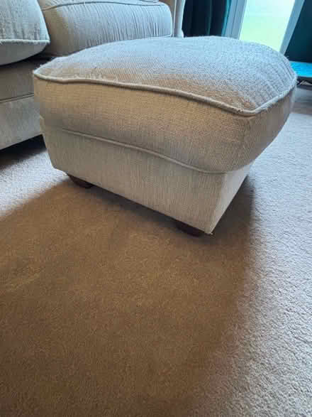 Photo of free Fabric Cream Sofa & Ottoman (Catford South SE12) #4