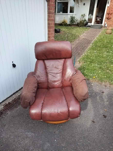 Photo of free Comfy Swing Chair & Footstool (Great Hollands RG12) #1