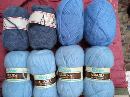 Photo of free Blue knitting yarn (Halton LA2) #1
