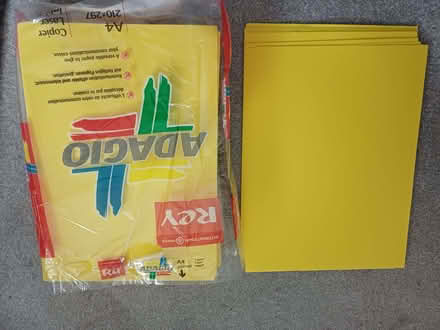 Photo of free Yellow paper & card (Chippenham SN14) #1