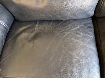 Photo of free Black leather recliner sofa (Greystones S11) #3