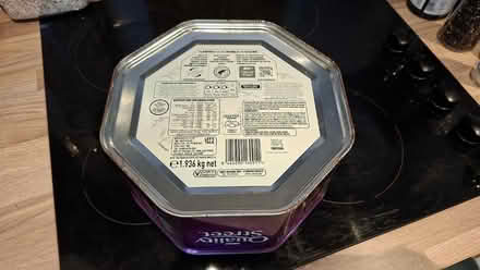 Photo of free Empty 1.9kg tin Quality Street (Broomridge FK7) #2