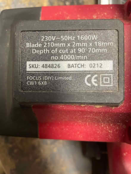 Photo of free Circular Saw (Hoddesdon EN11) #2