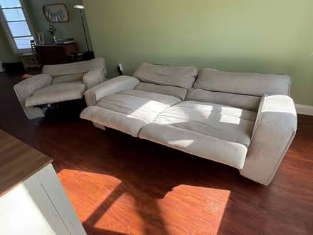 Photo of free Couch and sofa chair (Belmont and Central Park) #4