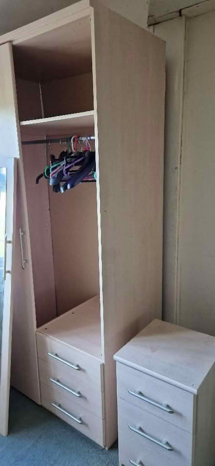 Photo of free Wardrobe and matching Bedside draws (The Lighteach SY13) #1