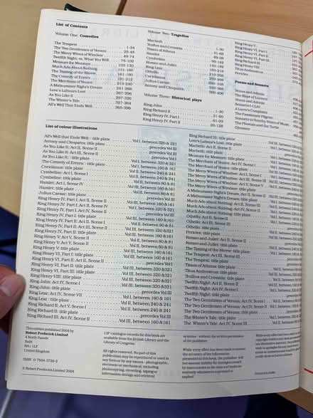 Photo of free Large illustrated Shakespeare (Baffins PO3) #4